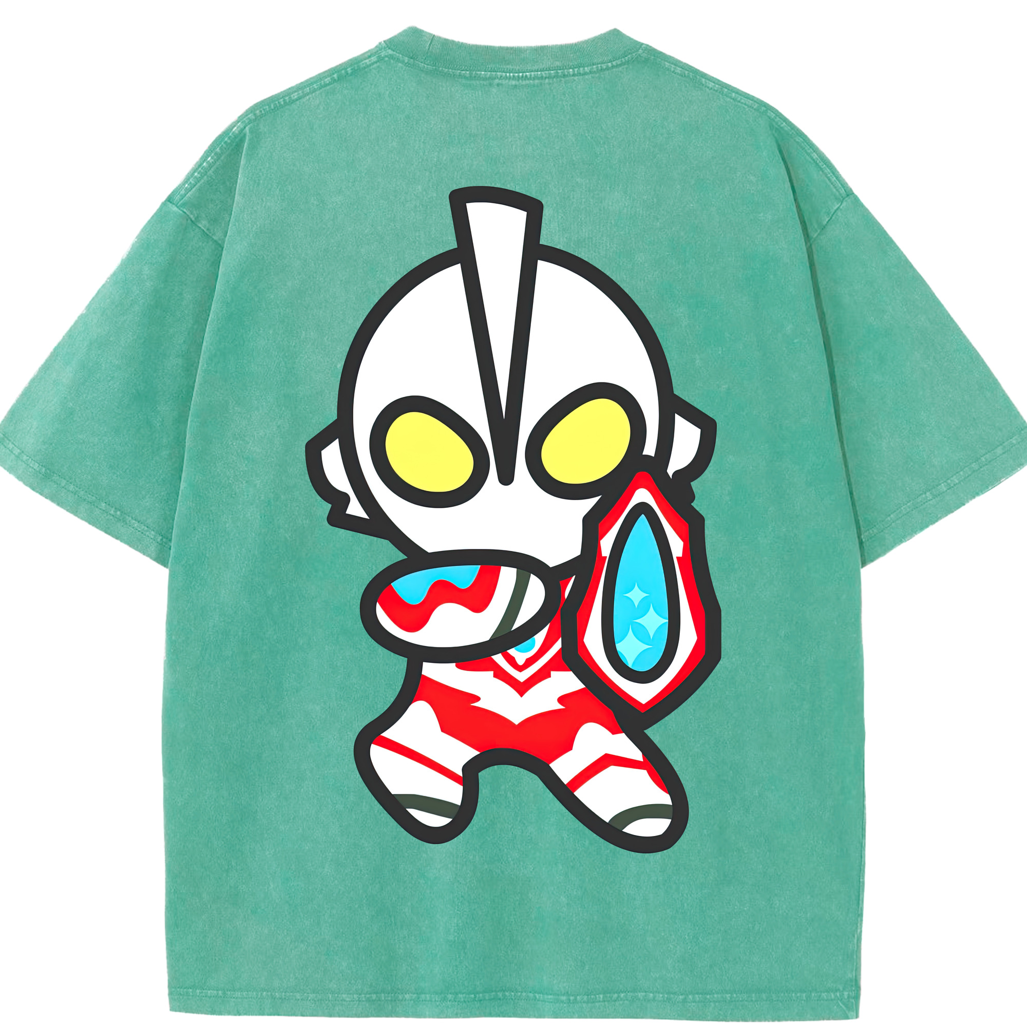 （画像用） ウルトラマン Ultraman 綿100% ヴィンテージ風 半袖Tシャツ（背面プリント）